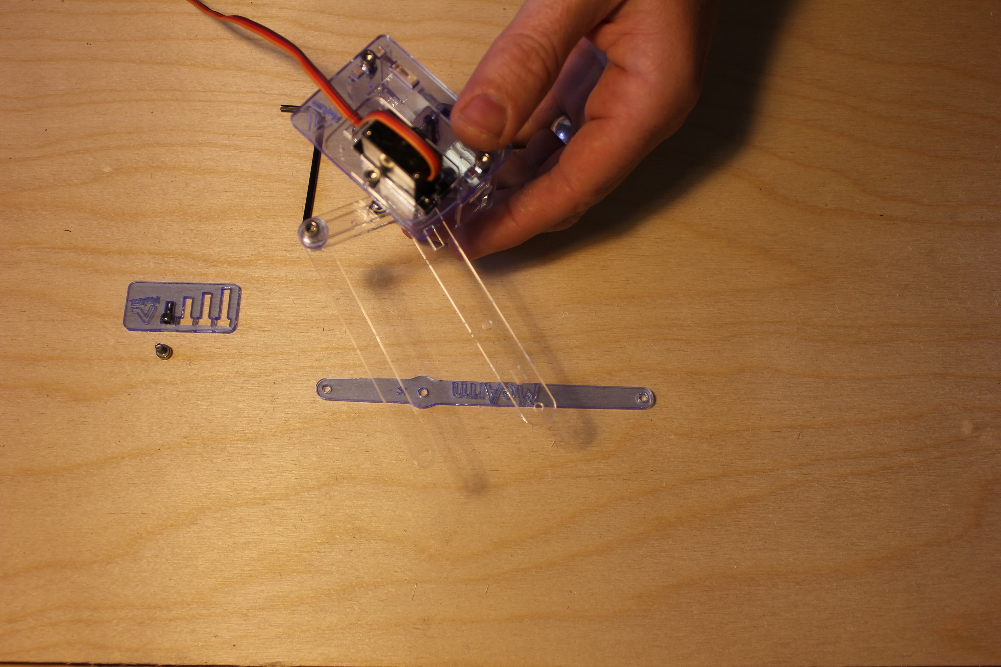 Assemble the Base - Left Side Levers