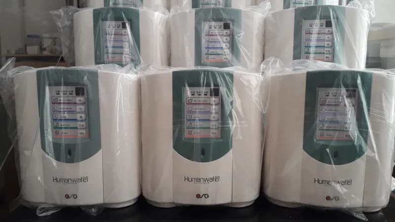 Installation of Japanese water ionizer OSG HumanWater HU-88 under kitchen sink