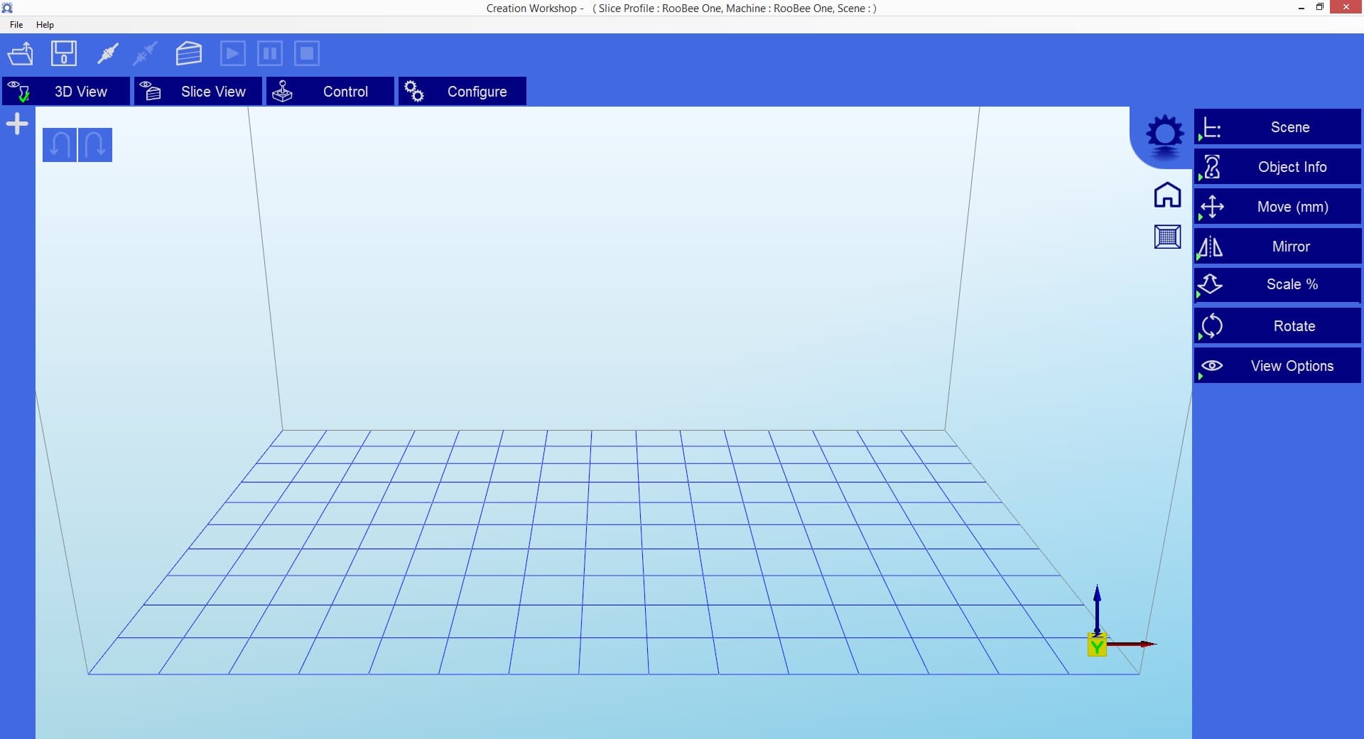 Creation Workshop Software for Slicing 3D CAD Objects