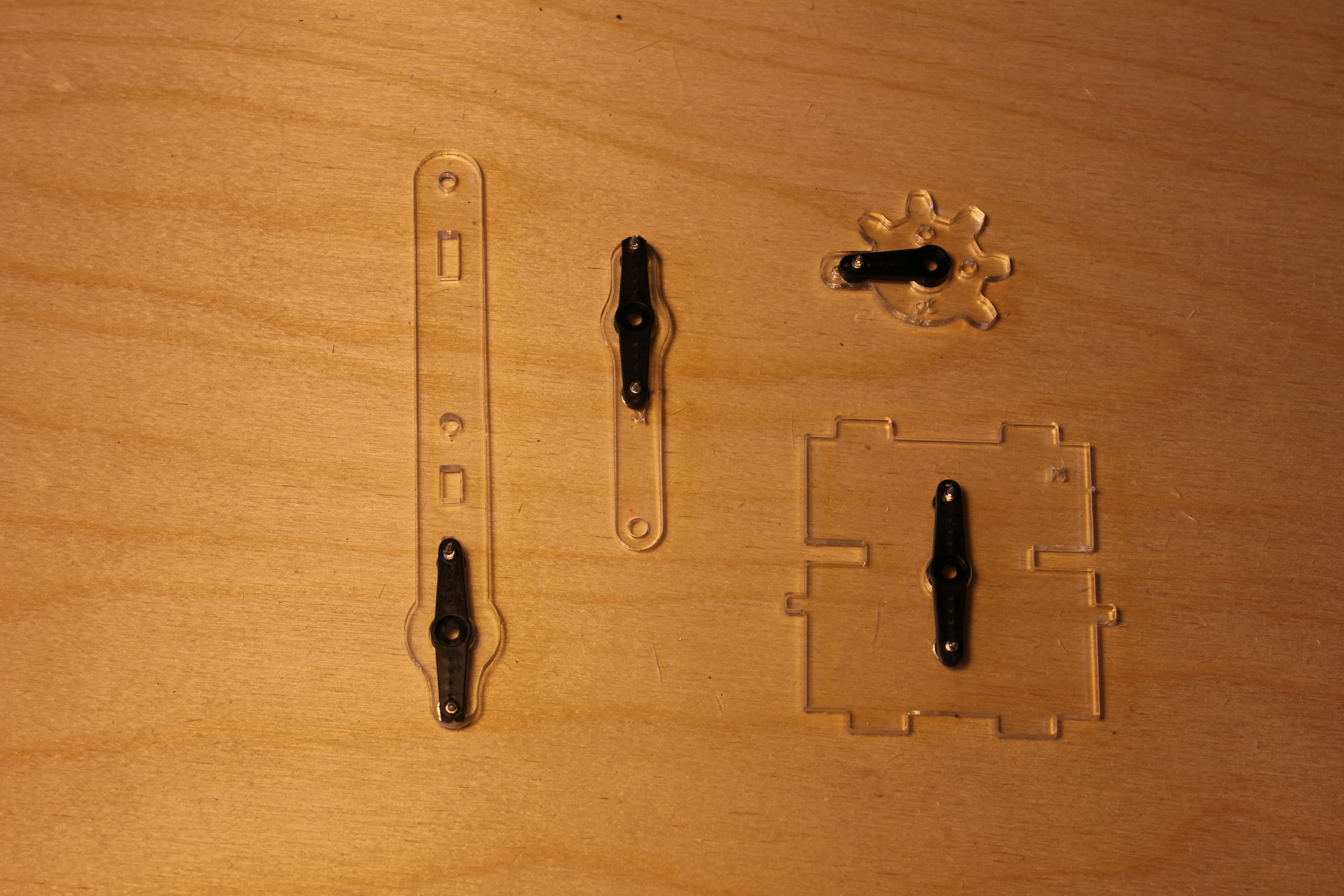 Attach the Servo Horns to the Appropriate Levers!