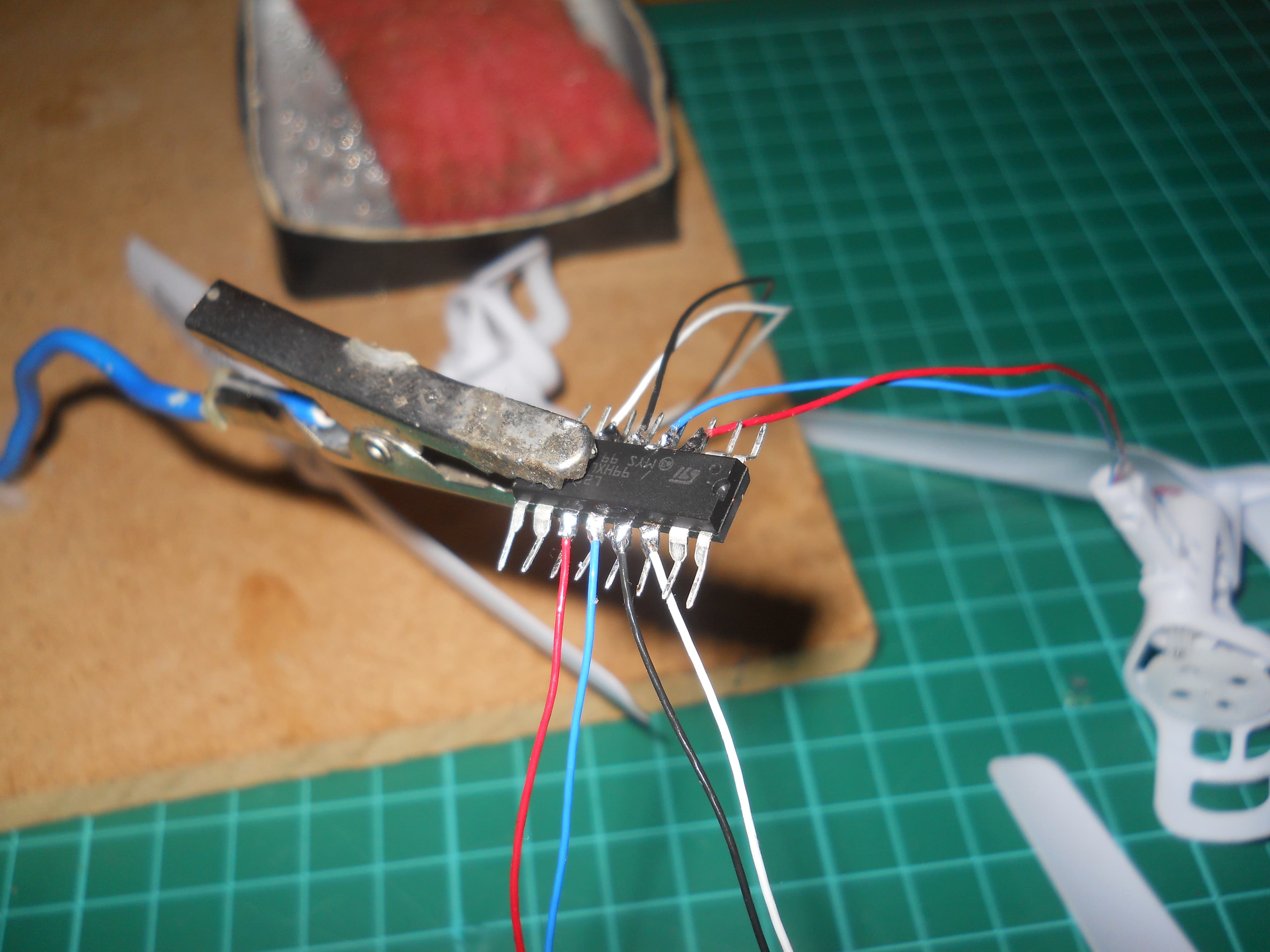Soldering Motors to the Driver