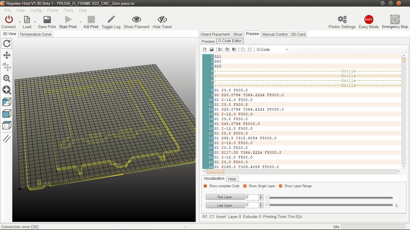 Repetier Host Software Configuration