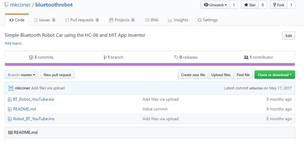 Downloading the Arduino Sketch