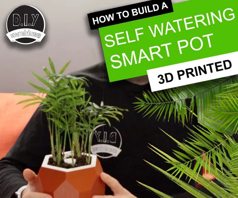Automatic Smart Plant Pot - (DIY, 3D Printed, Arduino, Self Watering, Project)