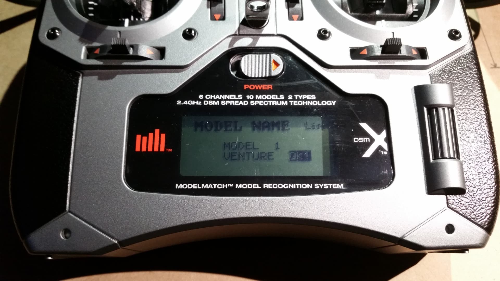 Set the Model in the Spektrum DX6i