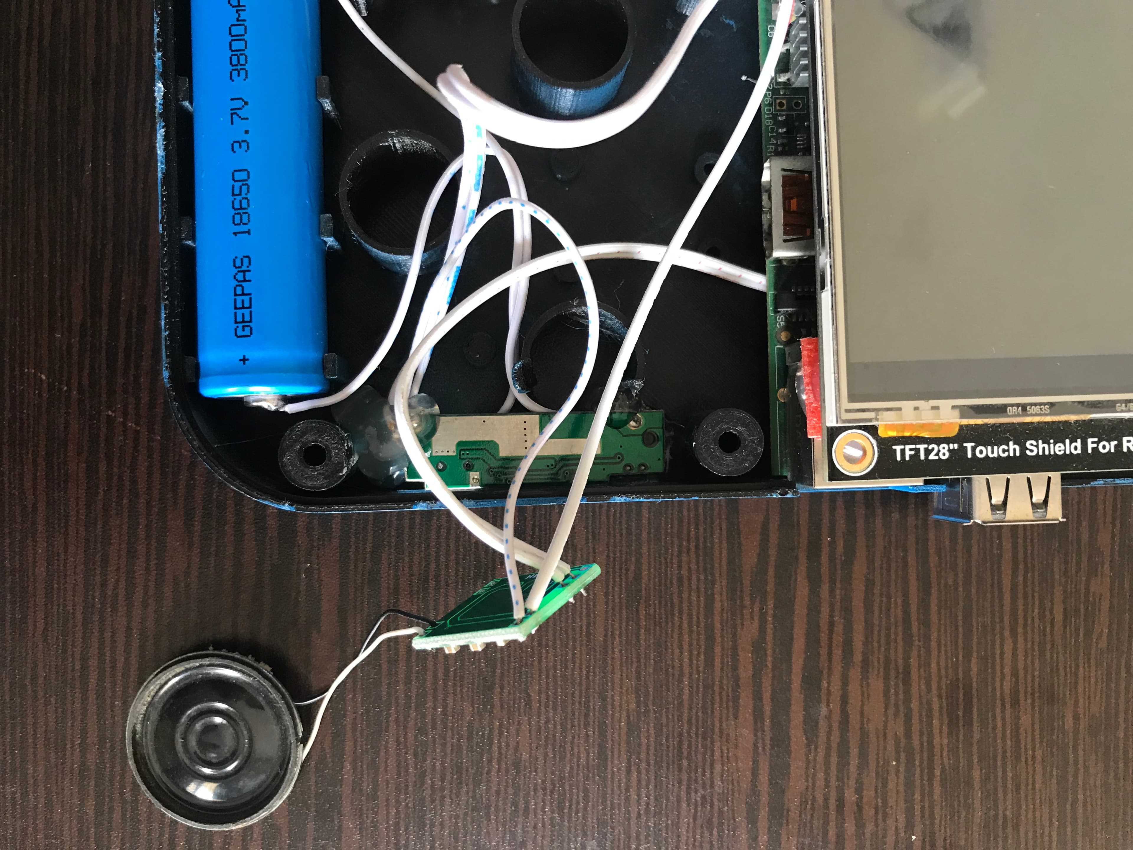 Placing Display and Battery