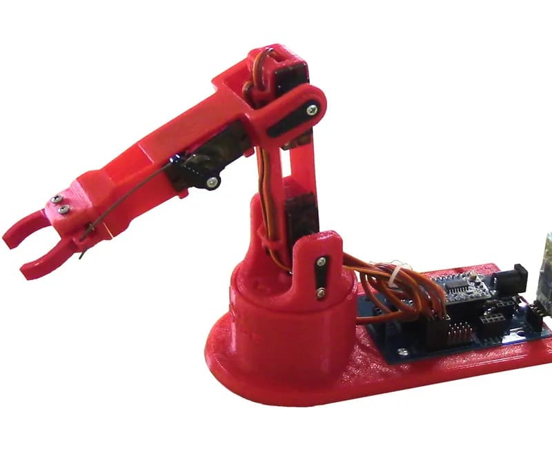 3D Printed, Bluetooth Controlled, Arduino Robot Arm - LittleArm 2C