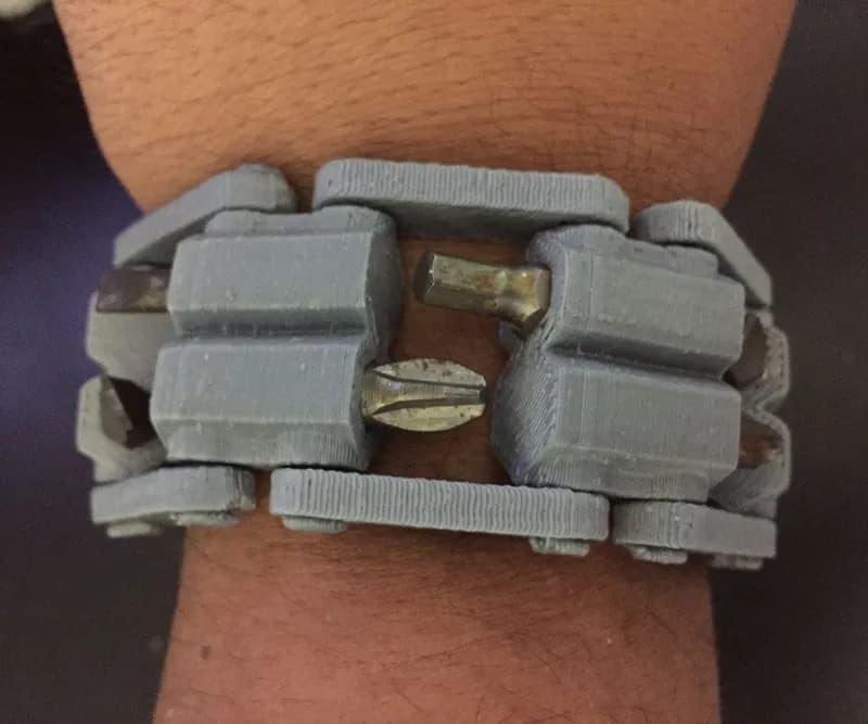 3D Printed Tool WristBand W/ Minimal Assembly