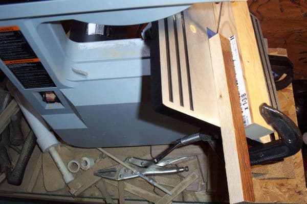 Cut the Cleat at a 45 Degree Angle.