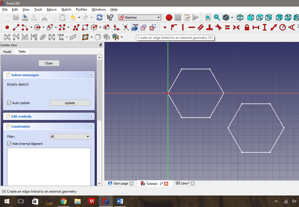 Creating Geometry to Measure - Second Sketch