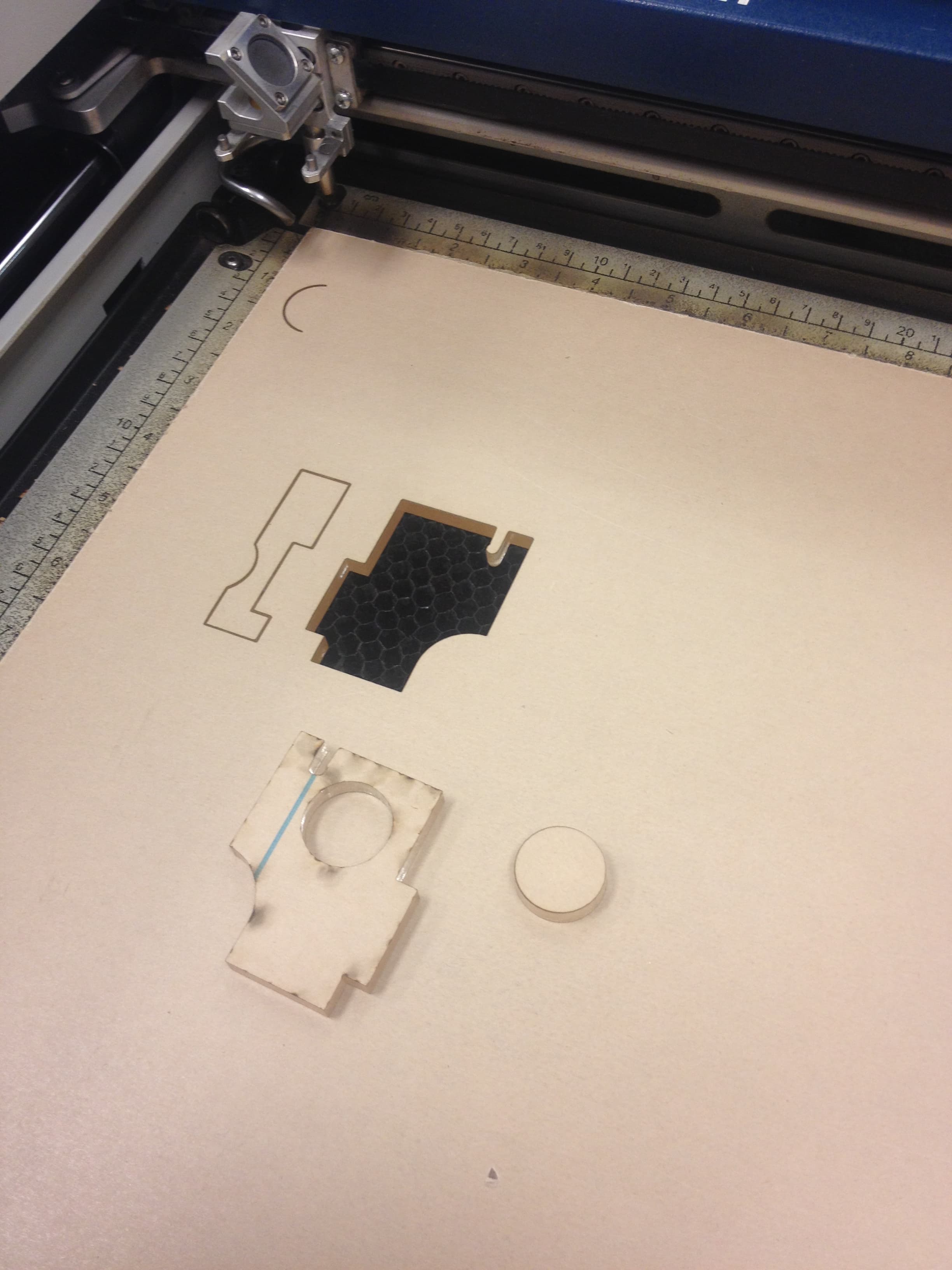 Cut Something Out and Position Vacuum-rig Over the Piece to Suck It Out.