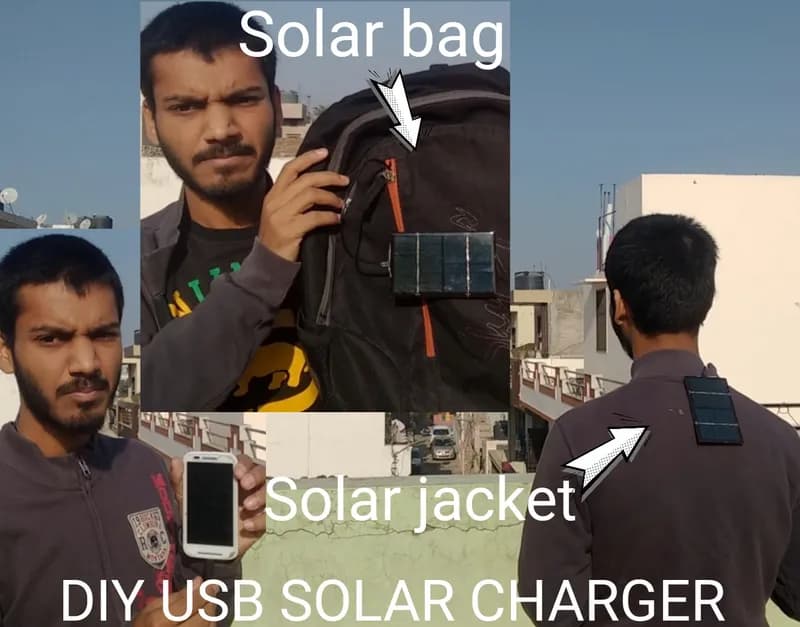DIY SOLAR JACKET(Usb Phone Charger)