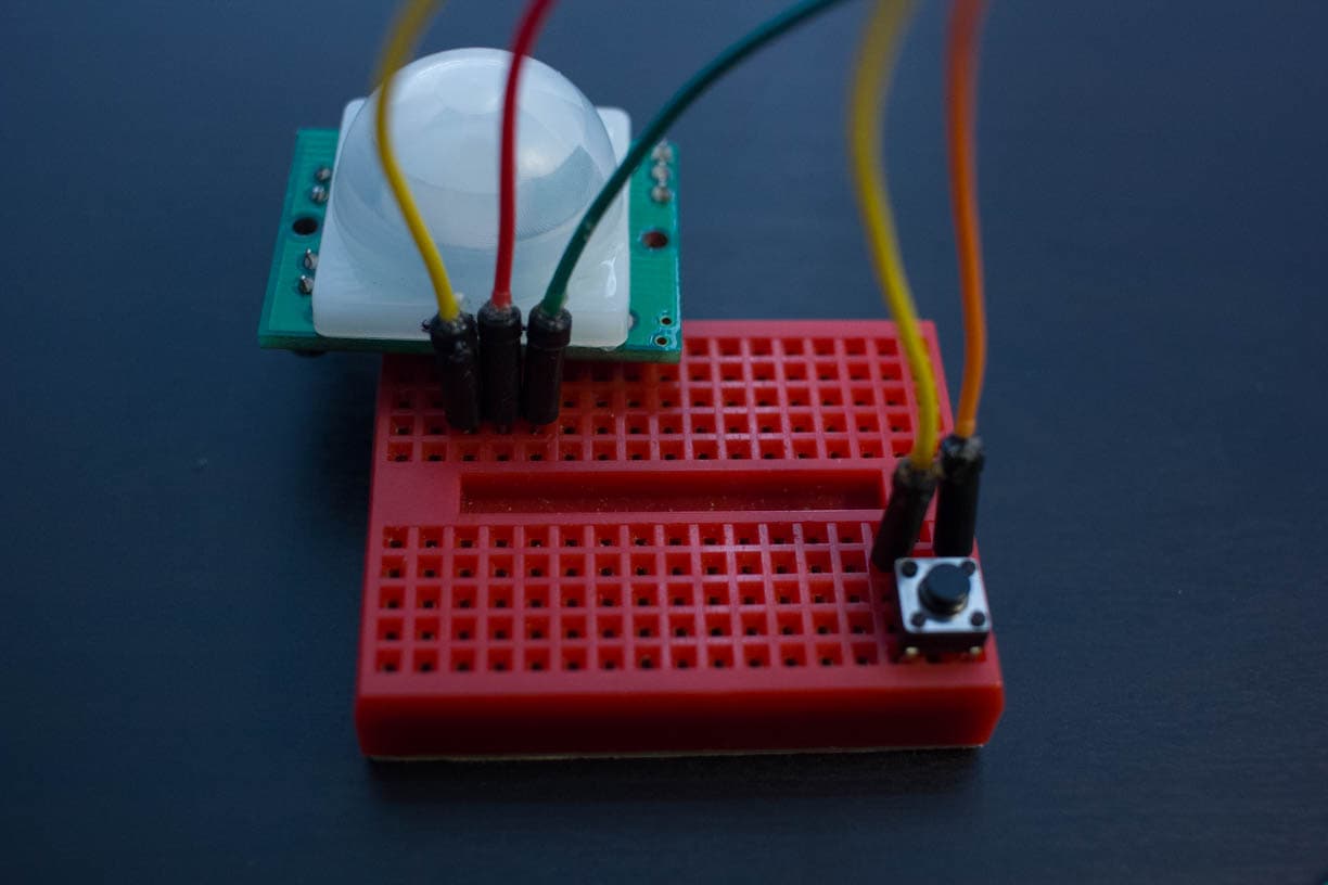 Connect the PIR Sensor and the Fast-forward Button