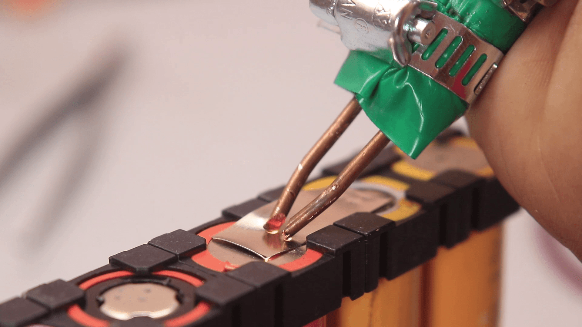 Building the Pack and Spot Welding