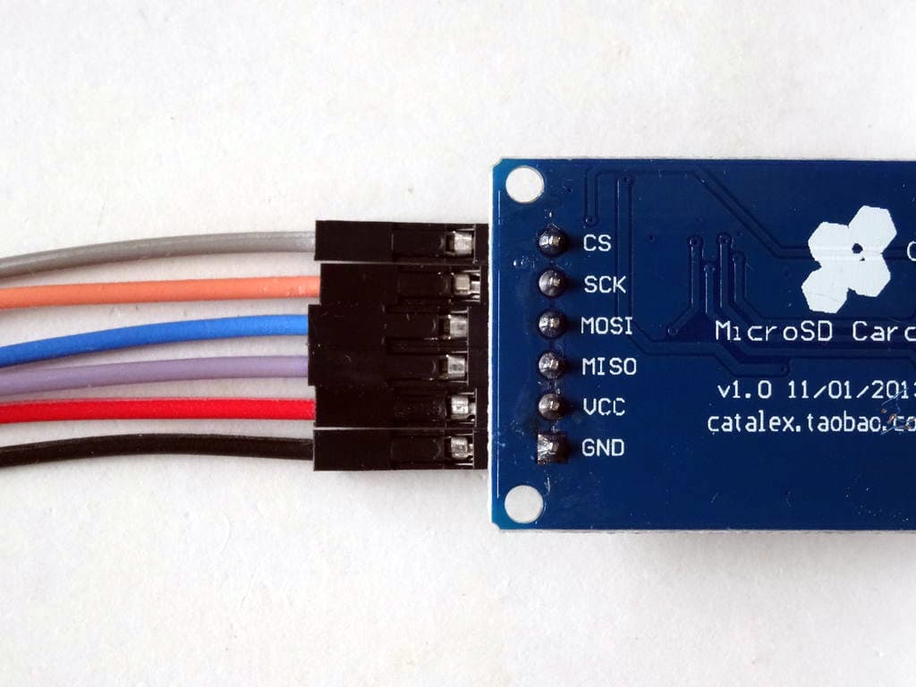 Connect the MicroSD Module to Arduino