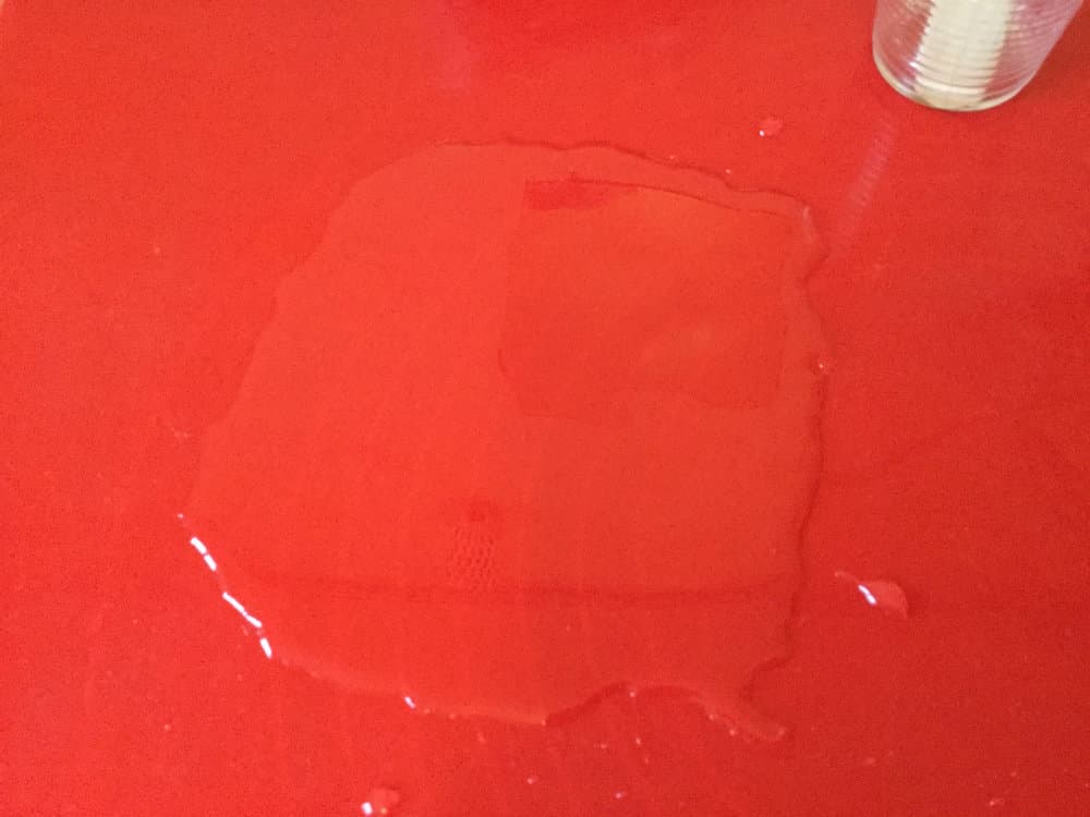 Pouring a First Layer of Epoxy Resin