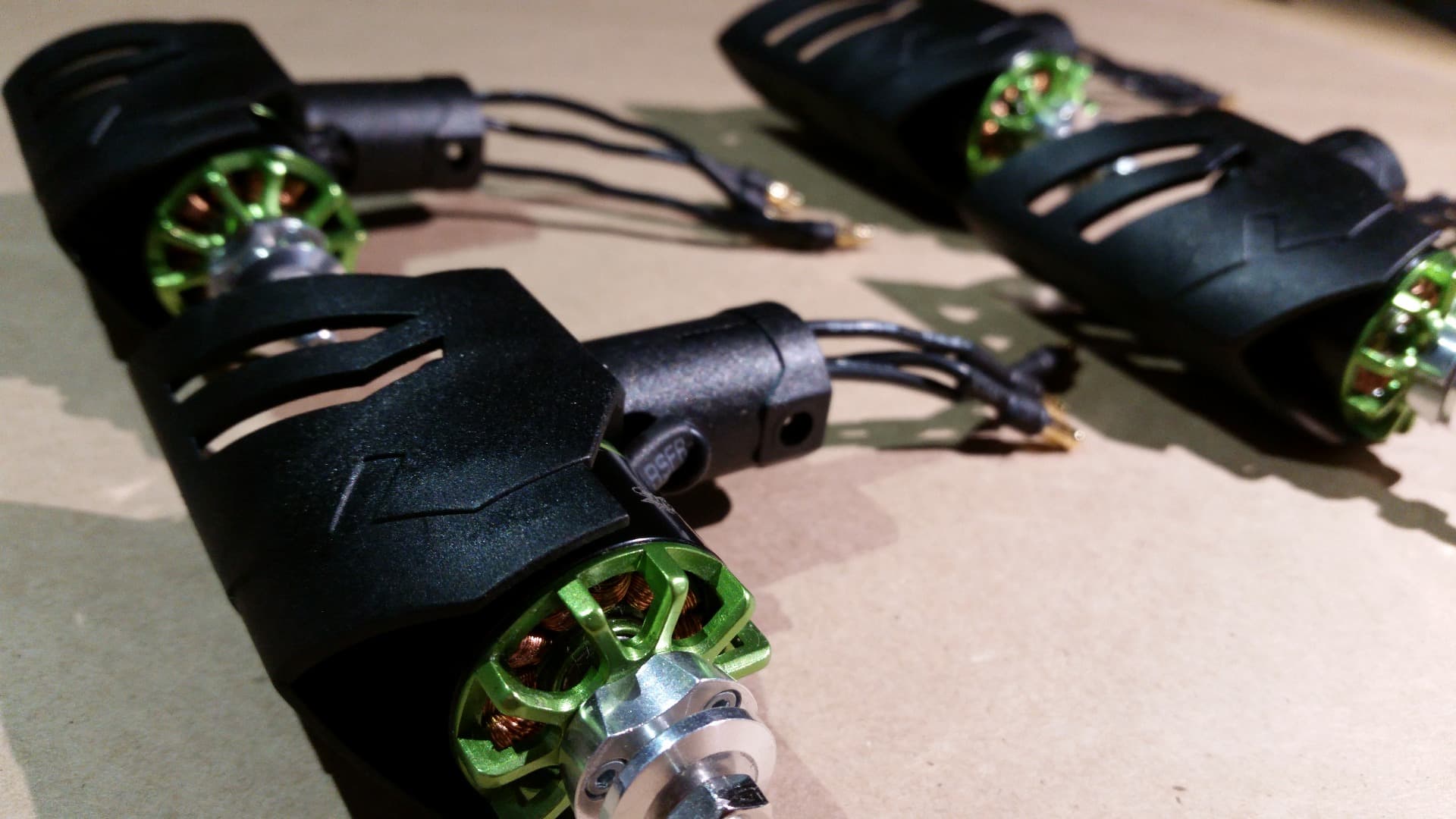 Attach the Motors to the Motor Mounts