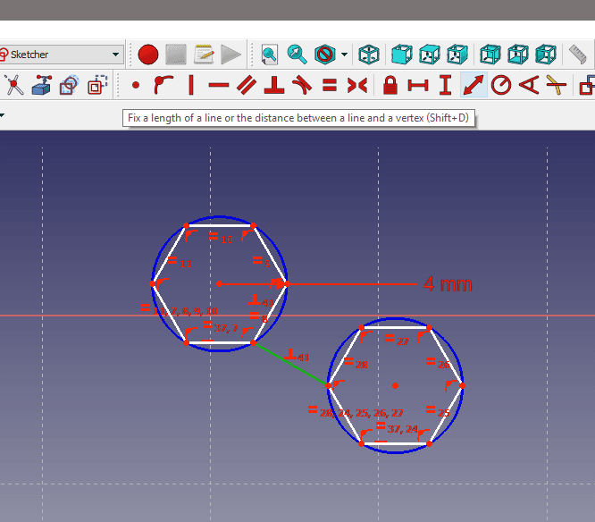 Adding the Fourth Constraint - Setting the Gap Width