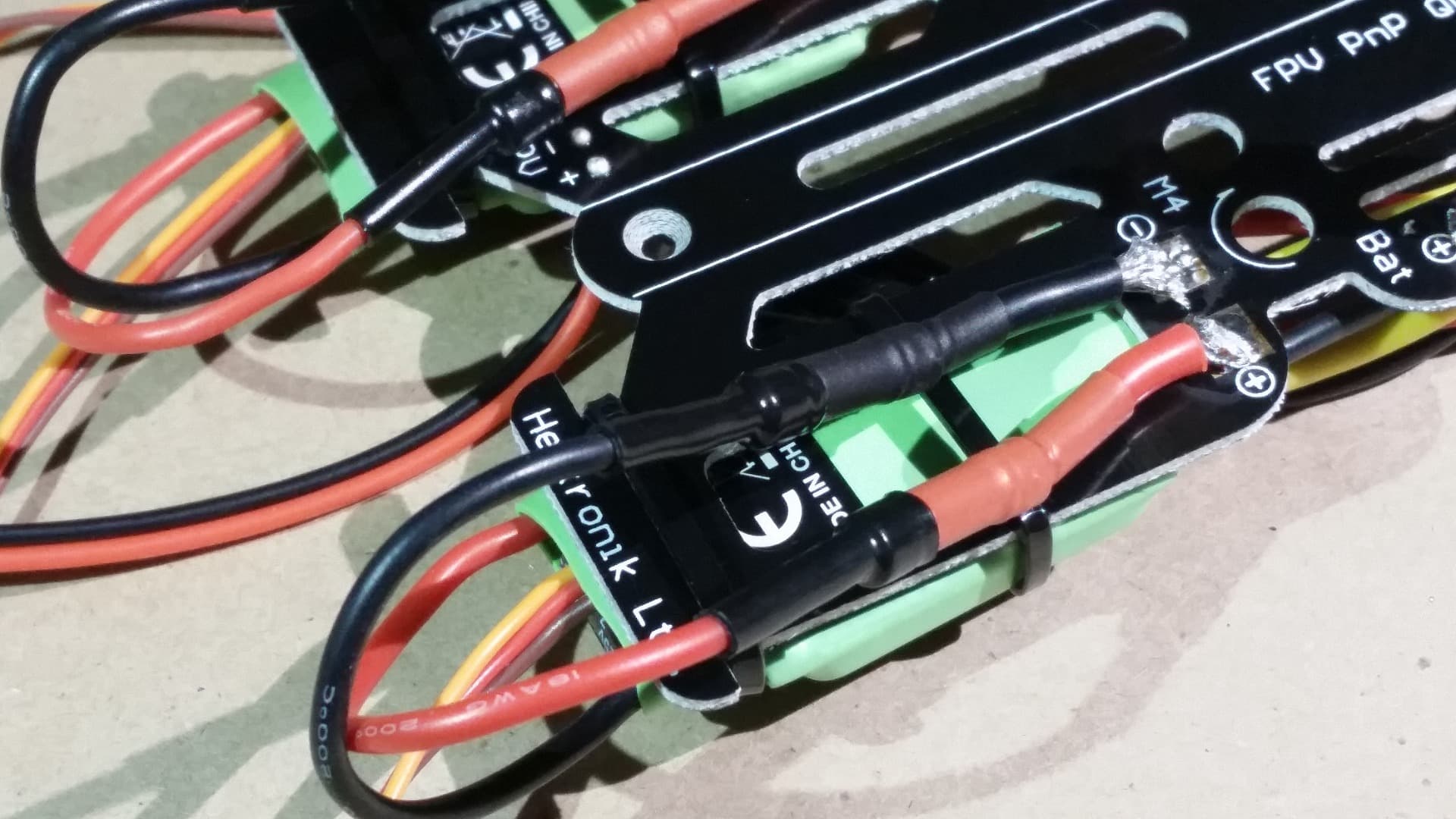 Solder ESC Connectors to the Power Distribution Board
