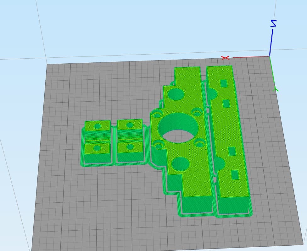The Z Axis Lenear Guide 3D Printed Parts