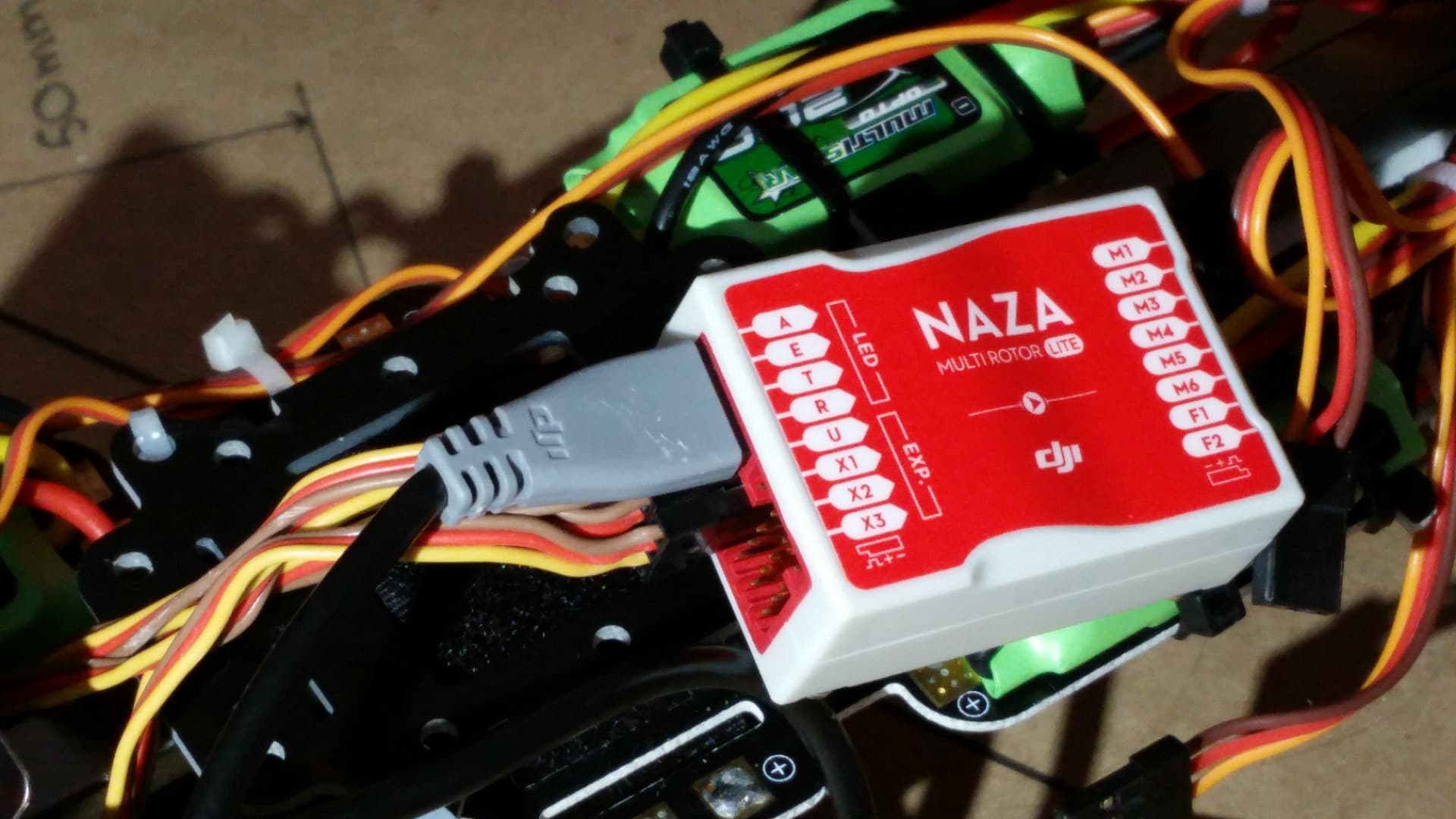 Connect the LED Indicator to the Naza M Lite