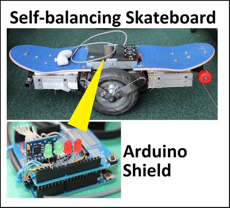 Self-balancing Skateboard/segw*y Project Arduino Shield