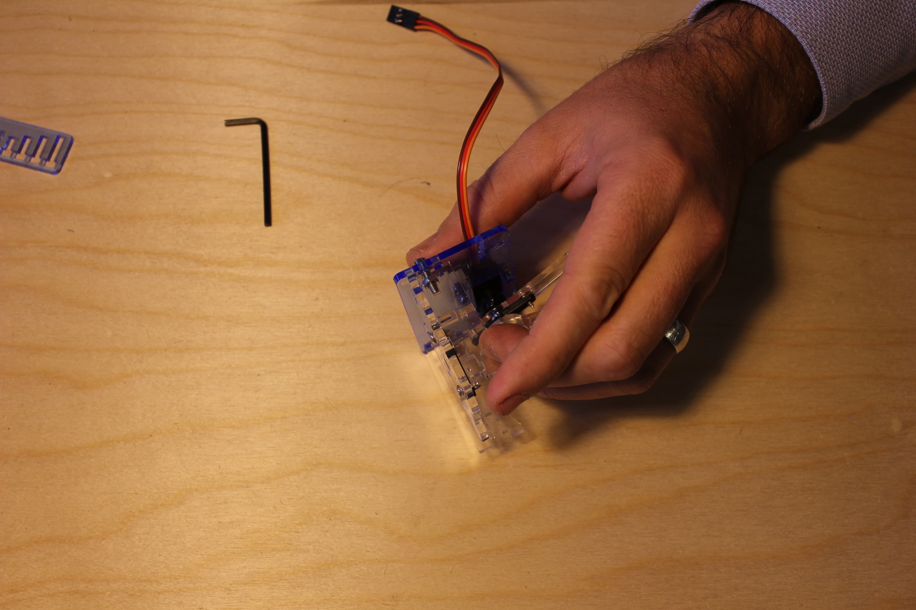 Assemble the Base - Left Side Levers