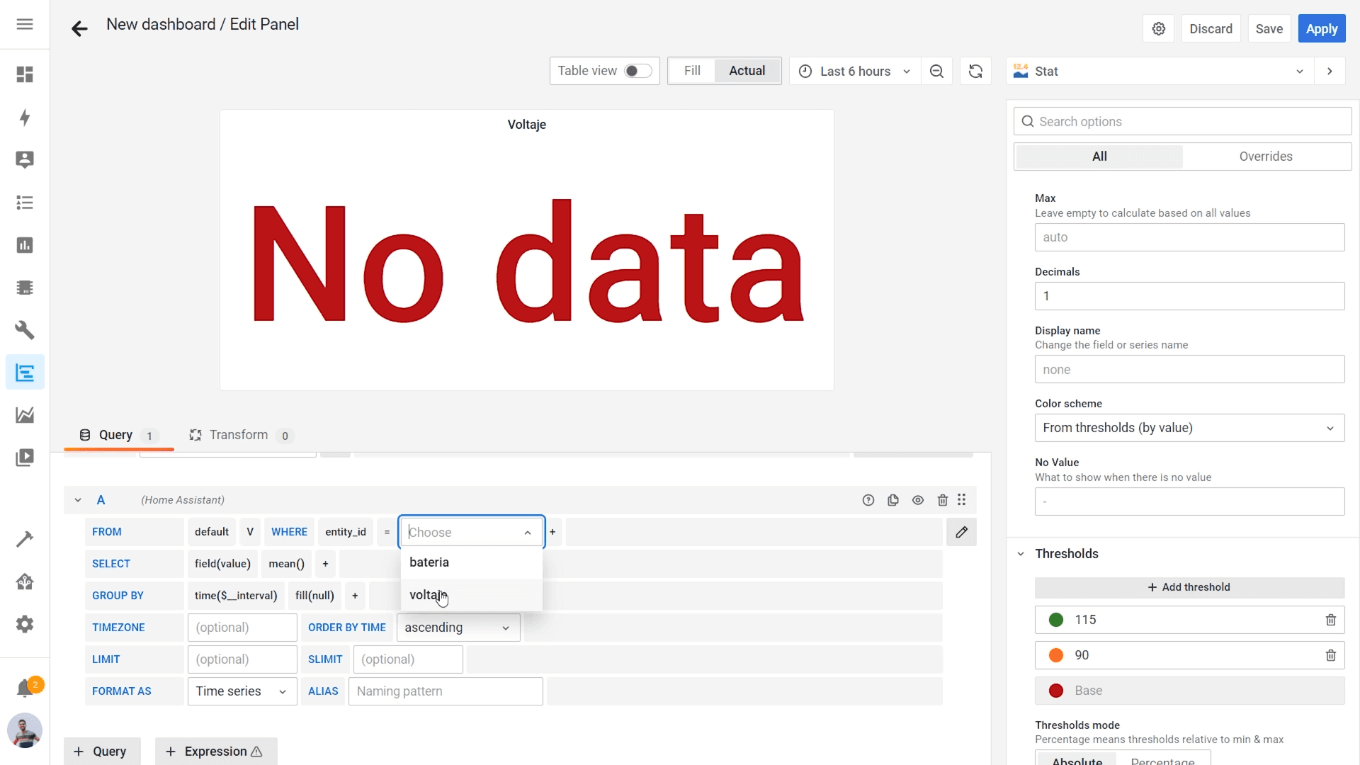 Configure the Home Assistant Enviroment
