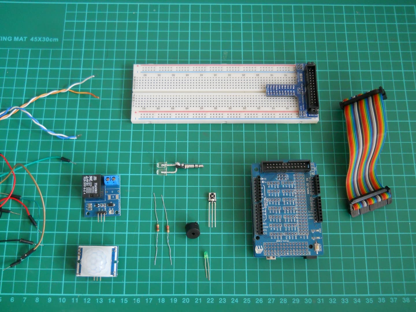 Parts and Materials for the Arduino Circuit