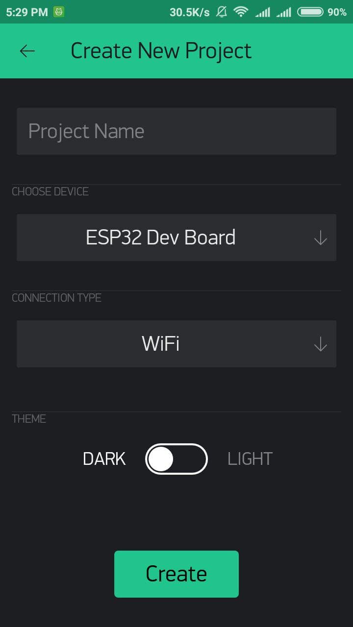 Setting Up Blynk App