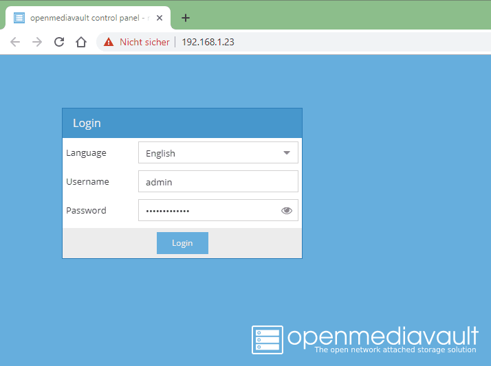 Configuring Open Media Vault