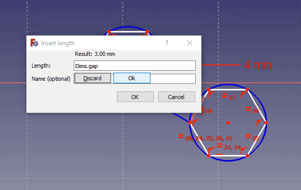 Adding the Fourth Constraint - Setting the Gap Width