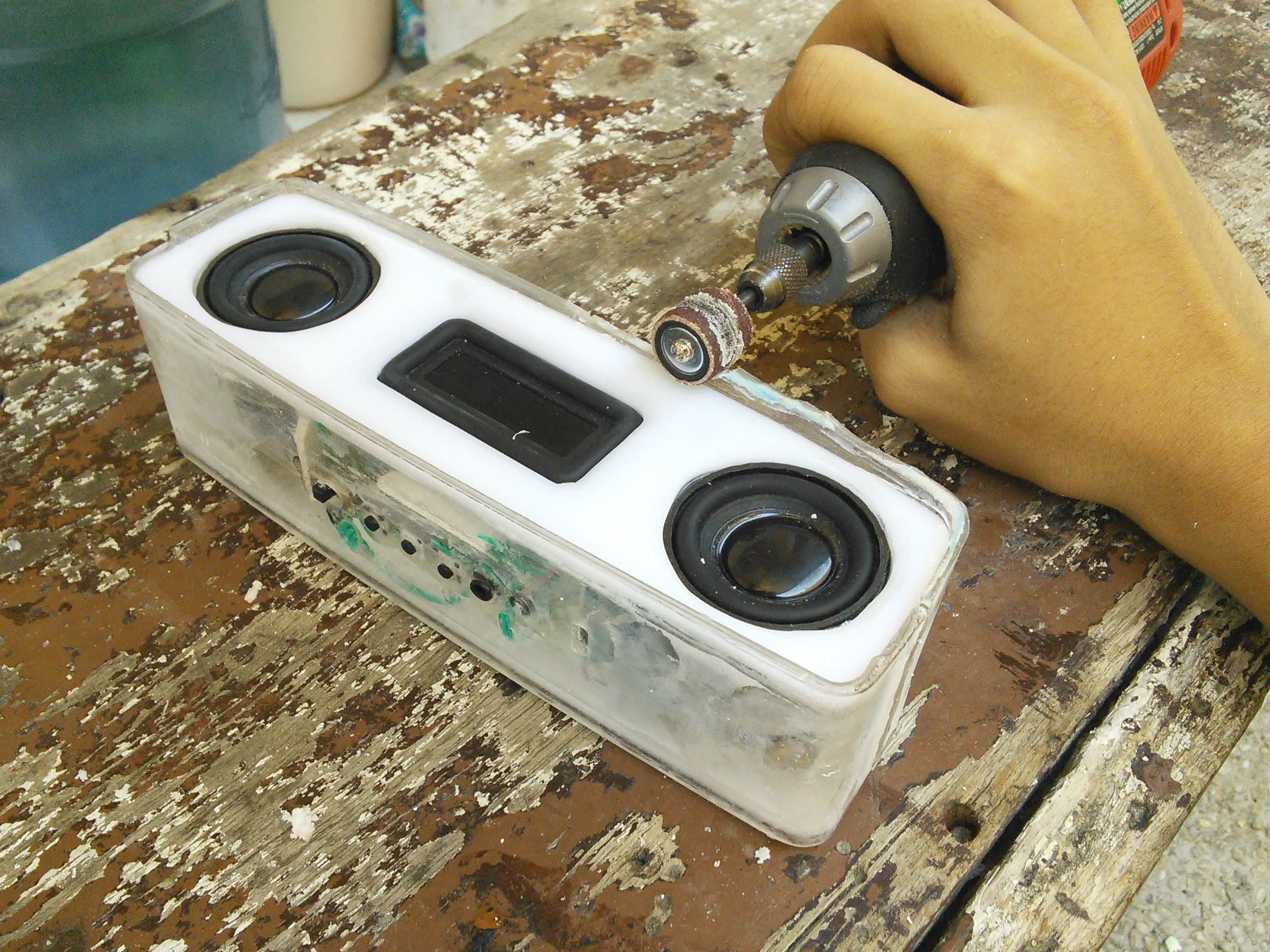 Grinding the Edges & Sanding the Surface