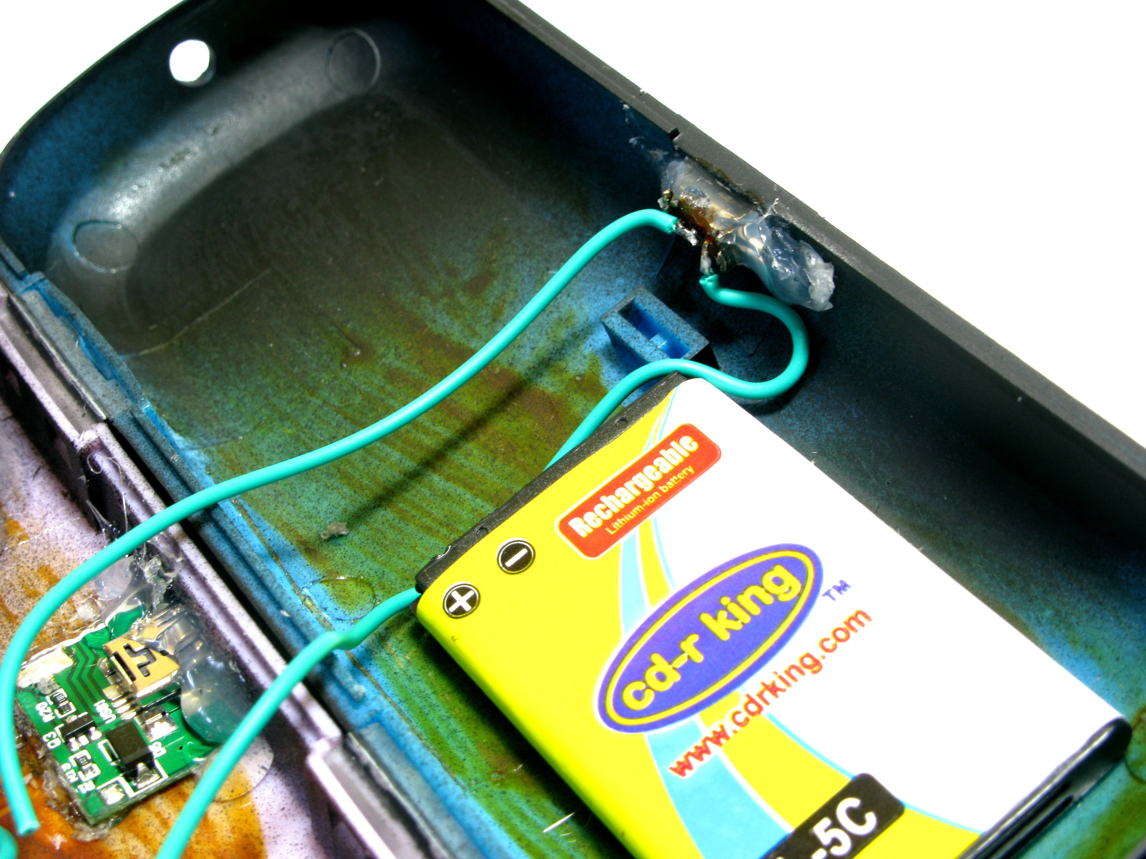 Hot Gluing the Speakers & Components