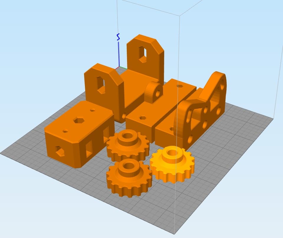3D Printed Adjustable Pan and Tilt System Parts