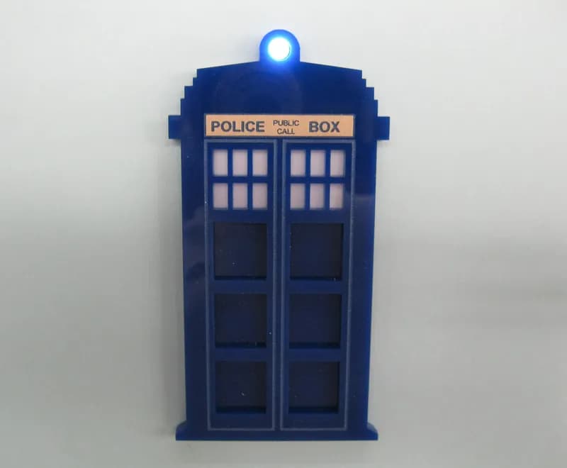 Laser Cut Acrylic TARDIS