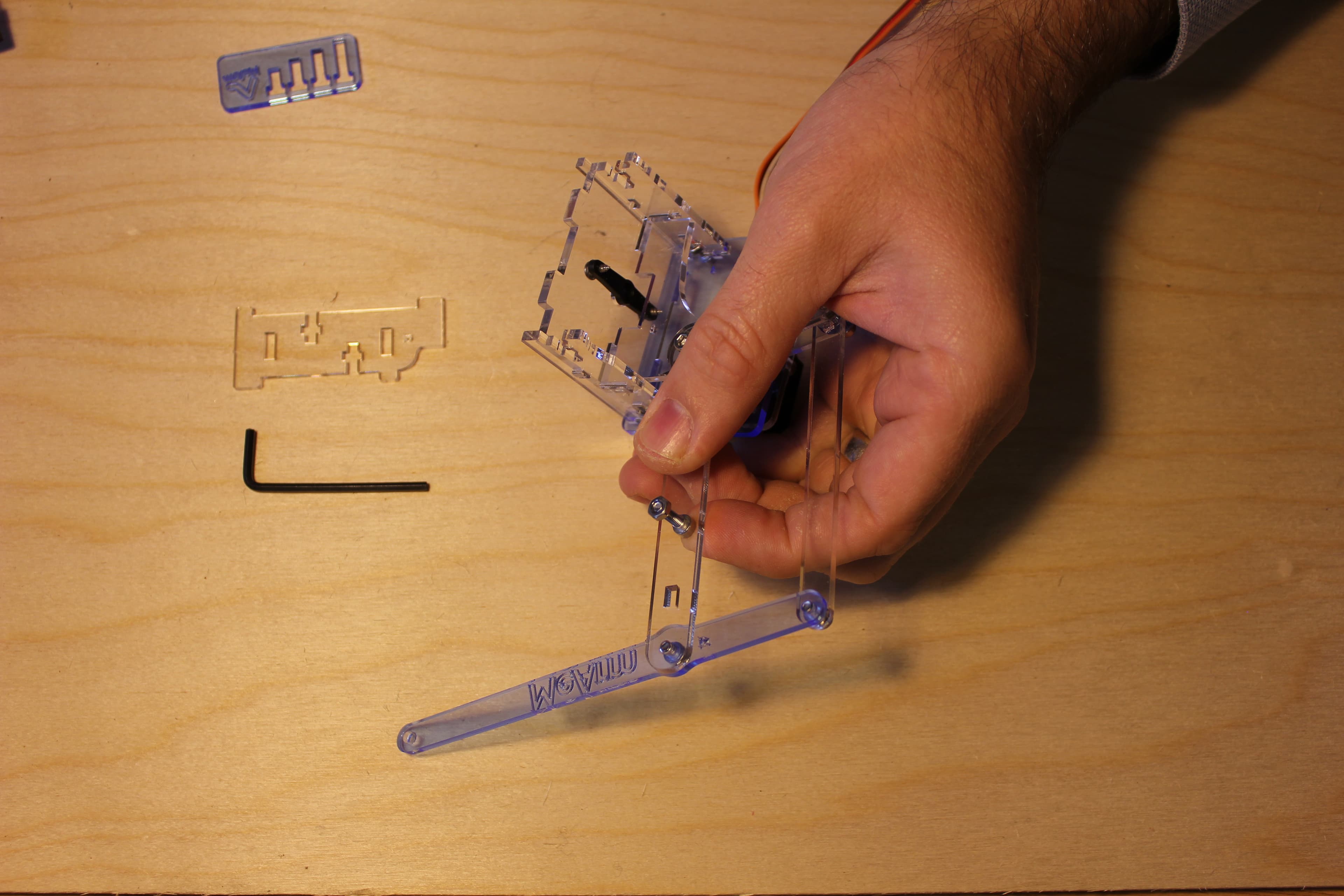 Assemble the Base - Left Side Levers