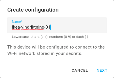 Preparing the ESPHome Device