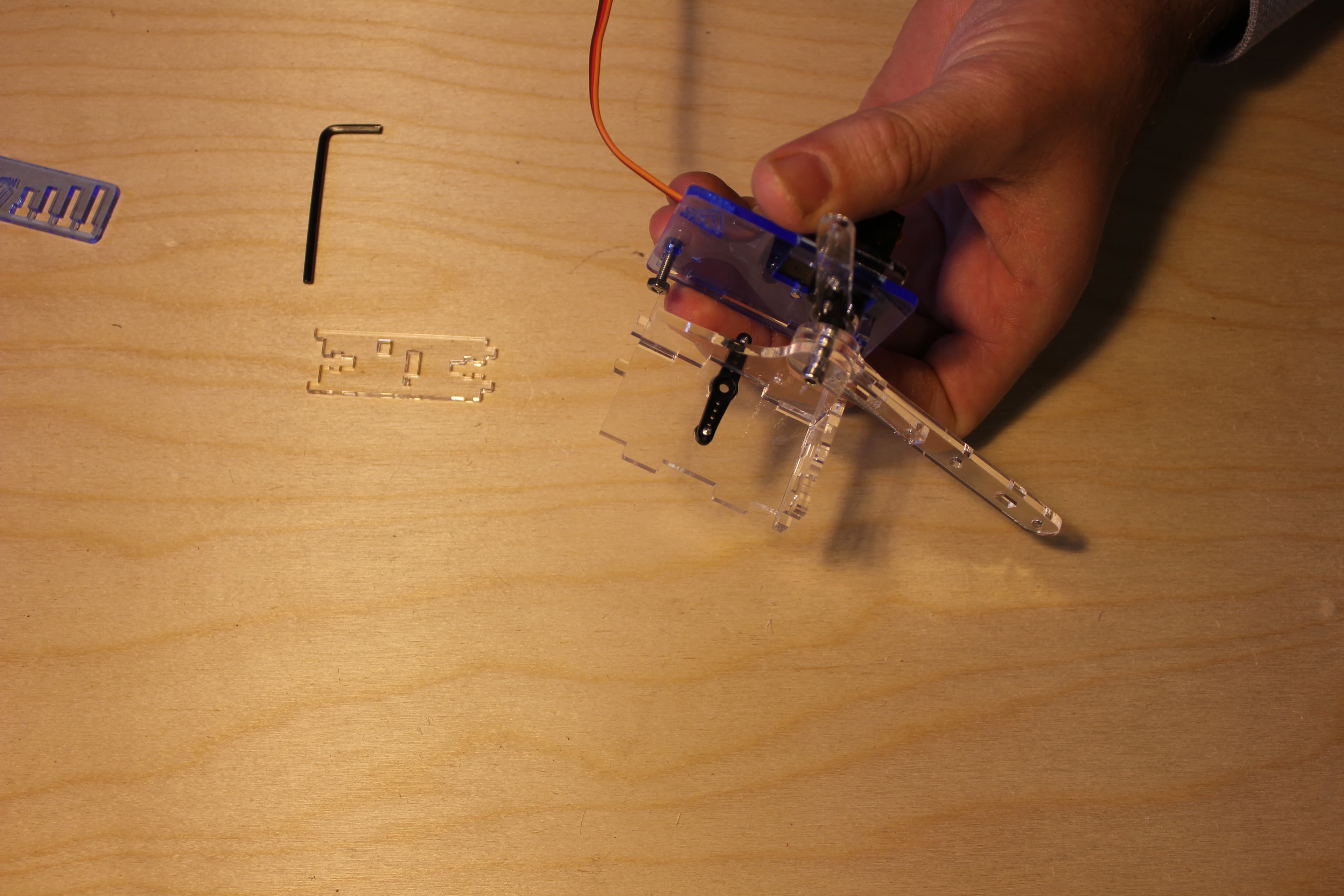 Assemble the Base - Left Side Levers