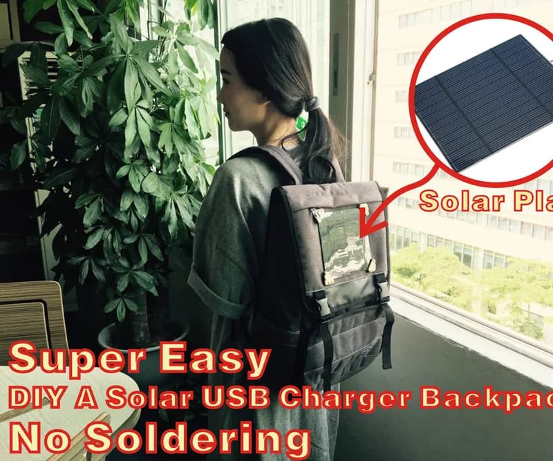 Super Easy DIY a Solar USB Charger Backpack!
