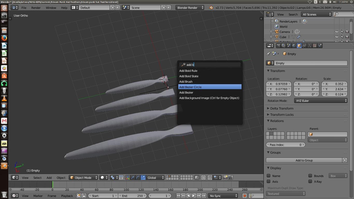 Feathering Blades...
