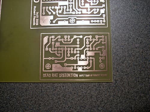Etching the Circuit Board...