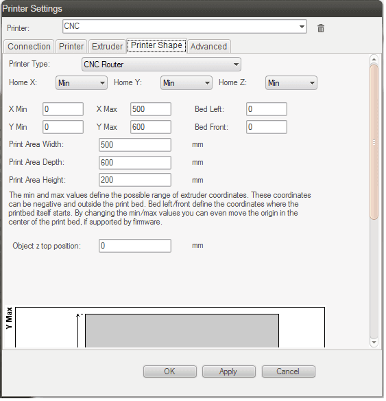 Repetier Host Software Configuration