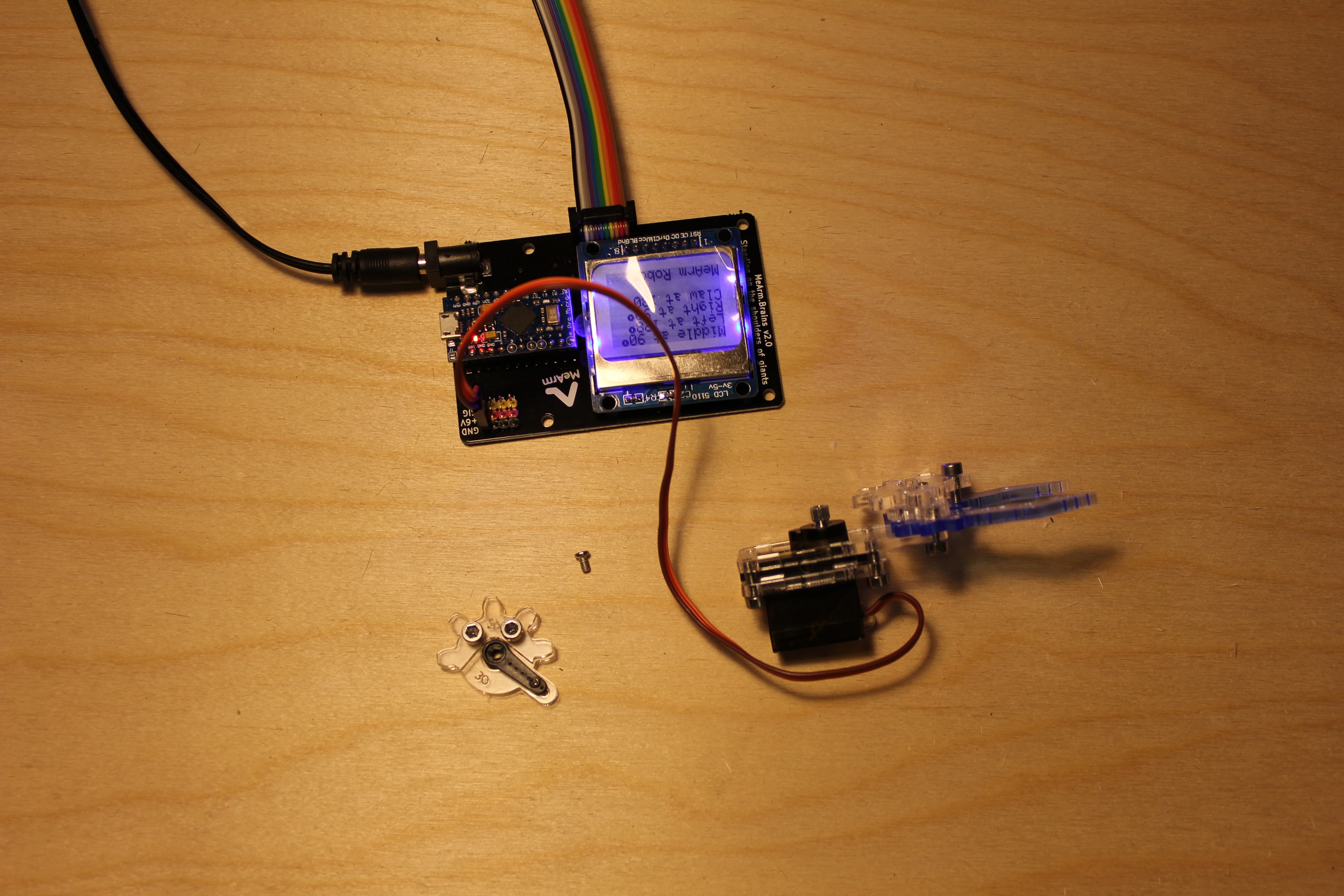 Calibrate All the Servos! Step One Claw