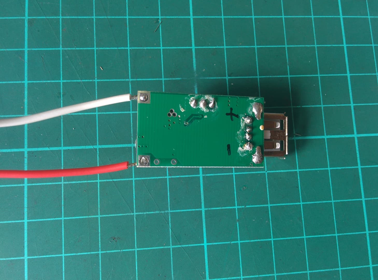 Solder the Power Wires of Volt Amp Meter to the Boost Converter