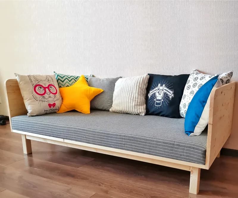 Small and Cute, HomeMade Modern DIY Sofa | Minimum Tools