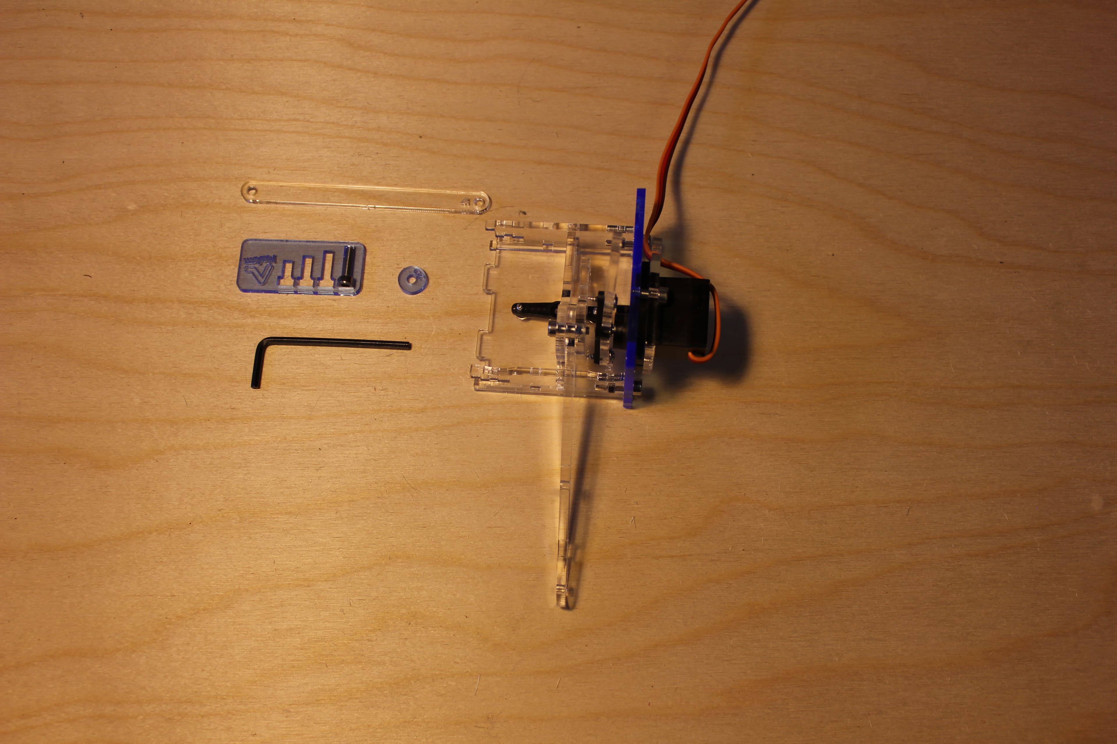 Assemble the Base - Left Side Levers