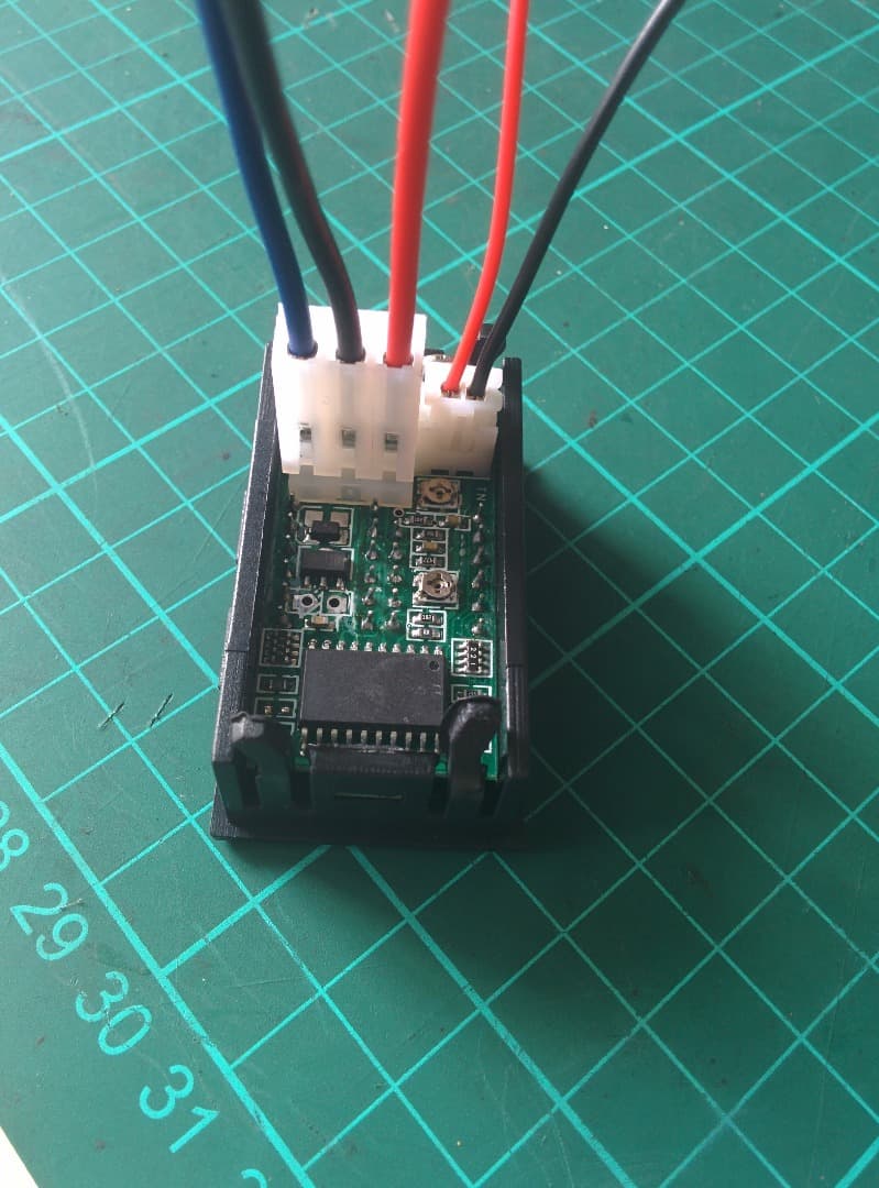 Solder the Power Wires of Volt Amp Meter to the Boost Converter