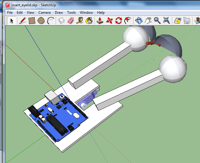 Assembling the Base - Eyelid Assembly