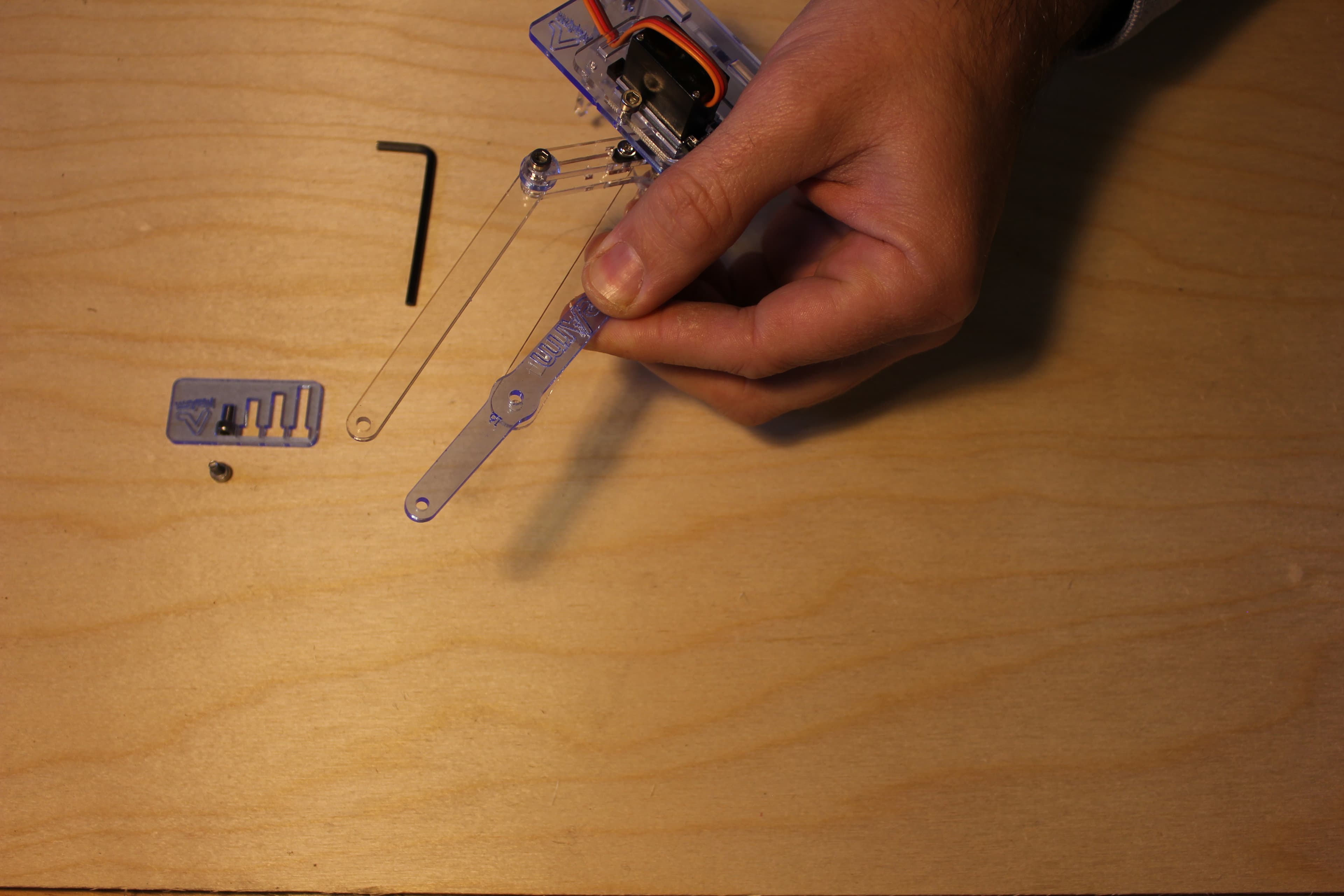 Assemble the Base - Left Side Levers